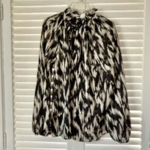 NWT H&M Long Sleeve Ruffled Collar Blouse